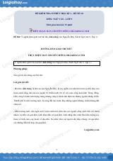 Đề kiểm tra 15 phút Văn 9 - Đề số 10